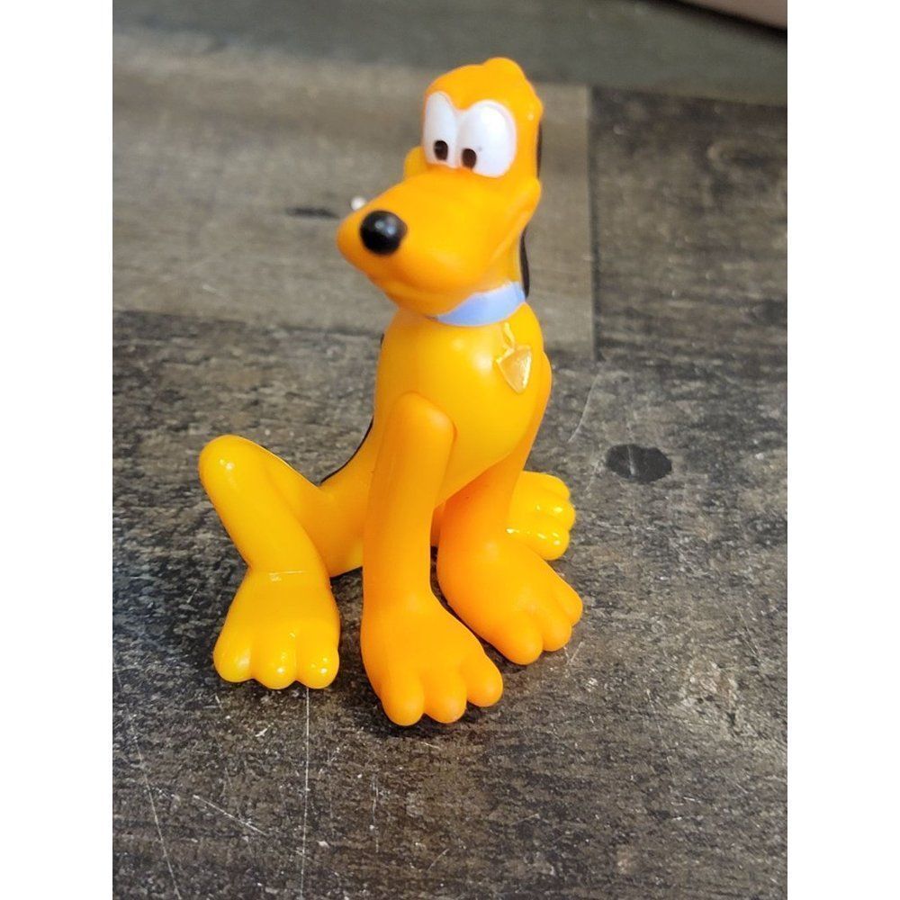 Mickey Mouse Pluto dog‎ happy Disney toy figure